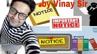 NOTICE | Meaning, Format with Example and marking scheme || VinayThinks
