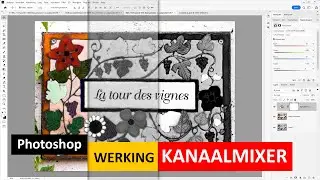 Photoshop | De werking van Kanaalmixer | Zwart-wit maken (Dutch)
