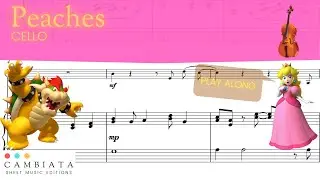 Peaches - Solo cello (Play Along)