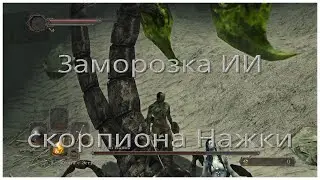Заморозка ИИ босса cкорпион Нажка в Dark Souls 2 Sotfs