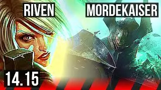 RIVEN vs MORDEKAISER (TOP) | 10/1/1, Godlike, 500+ games | EUW Grandmaster | 14.15