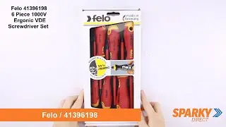 Felo 41396198 | 6 Piece 1000V Ergonic VDE Screwdriver Set