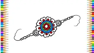 Rakhi Drawing || Raksha Bandhan Special Drawing || How to Draw Rakhi Step by Step for Beginner's...