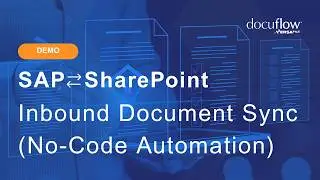 SAP SharePoint Integration Demo: Inbound Document Sync with docuflow® (No-Code Automation)