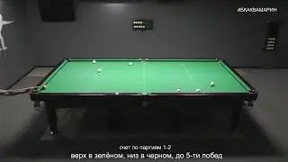 Бильярд | Оборотник с борта👌