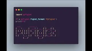 how to make ASCII art using pyfiglet and python 