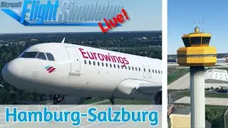 VATSIM | Eurowings Ops | Hamburg EDDH✈Salzburg LOWS | Fenix A320 | MSFS2020 | Live