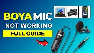 [SOLVED] BOYA M1 Mic Not Working on PC | Mic problem in PC... | FULL GUIDE