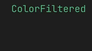 FLUTTER ColorFiltered