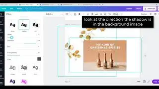 Canva Drop Shadow Work Around | How to Create a Drop Shadow in Canva Using the Text Effects Feature
