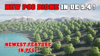 Create Biome with PCG with this New Biome Plugin in Unreal Engine 5.4 !