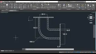 AutoCAD Tutorial - How to make Elbow in AutoCAD 2D