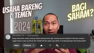 MULAI USAHA KULINER DENGAN PARTNER, PEMBAGIAN MODAL DAN SAHAM NYA GIMANA? | USAHA KULINER 2024