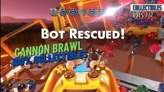 Cannon Brawl - All collectibles 100%(Bots, Puzzles) | ASTRO BOT
