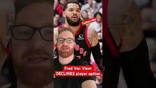 Fred Van Vleet will become a FA after declining his player option #shorts #torontoraptors #nba