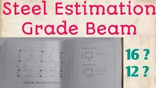 Steel Calculation for Grade Beam | Belt , Plinth Beam | tamil tutorials