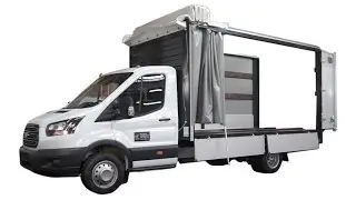 Overview Ford Transit 470 Onboard platform with curtain design, 8 euro pallet  Autocentre Sukhina