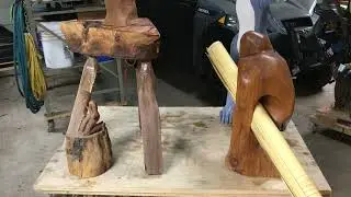 Firewood art fun