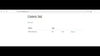 Node js CRUD operations using HBS template engine