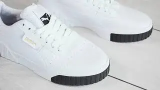Женские кроссовки Puma Cali white Bl Распаковка