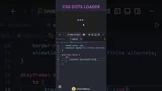 Three Dots Loader Animation pure CSS | Pure Css Dot Loader Animation Using HTML And CSS | CodeMinds