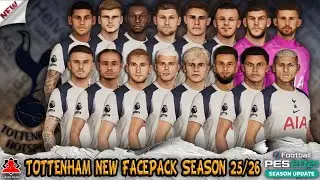Tottenham Hotspur New Facepack Season 2025/26 - PES 2021 & Football Life 2025