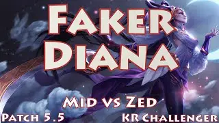 SKT T1 Faker, Diana vs Zed