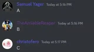 Discord tries to sing ABCs