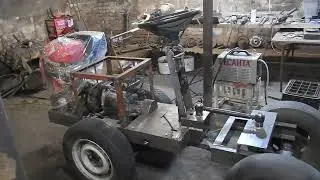 масляный бак для гидравлики из старого ресивера