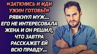 «Заткнись и иди ужин готовь!» - рявкнул муж. Его не интересовала жена и он решил...