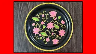 DIY Wall Plate | Wall Decor Ideas | Decorative Wall Plates | Pichwai Painting