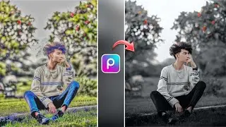Picsart Dark Black Tone Photo Editing | Picsart Background Colour Change | Picsart Editing