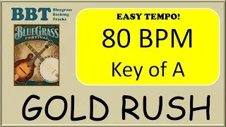 Gold Rush backing track Easy Tempo 80