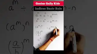 Indices Basic Rule #mathstricks #trending #indices #mathematics #ytshorts