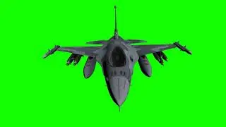 4K Green Screen Free - FIGHTER JET FLYING