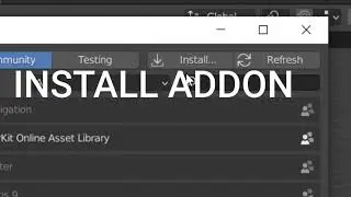 How to install add-ons in blender 2.9