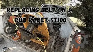 Replacing a belt on a Cub Cadet ST100