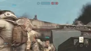【Star Wars Battlefront】Battle of Jakku Gameplay【 Turning Point & Walker Assault】