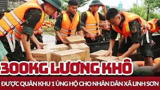 Quân đội ủng hộ lương khô cho nhân dân thành phố Thái Nguyên | Tin tức KHẮC PHỤC HẬU QUẢ THIÊN TAI