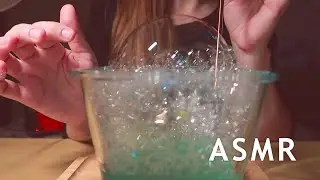 ASMR, fazendo bolhas de sabão | Com canudo, pincel e algodão