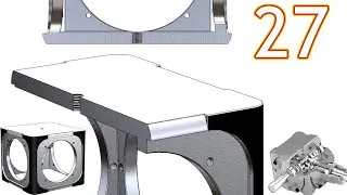 27-Project 39| Bevel Gearbox | SolidWorks Tutorial : make thread hole for oil nozzle, M3 - add paint