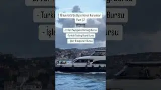 Üniversite’de Burs Veren Kurumlar / Part 2 / Alişo Burs