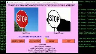 Detection Of Traffic Sign Using CNN Convolutional Neural Network Python Project With Source Code