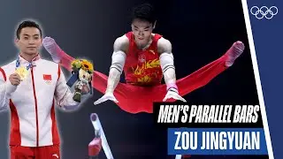 🏅 Gold in Men’s Parallel Bars - Zou Jingyuan's exercise to perfection! 🇨🇳