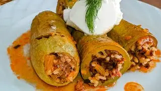 Kabak Sevmeyen Kalmayacak ! En lezzetli Kabak Dolması Nasıl Yapılır / Kıymalı Kabak Dolması Tarifi