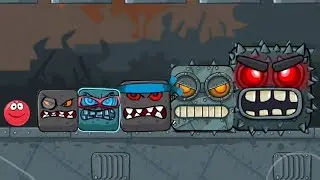 RED BALL 4 // ALL BOSSES (iOS Gameplay)
