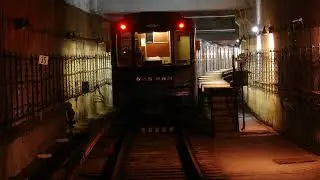 Поездка в кабине поезда типа 81-718 в Харькове.