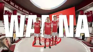 Jugo X Arsenal - The players are warming up.