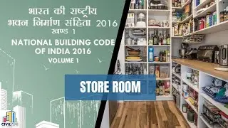 NBC of INDIA   Store Room Standard dimensions / national building code of india / Indian Standards