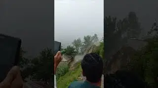 Land Sliding Incident Captured on Camera as Crowds Watch